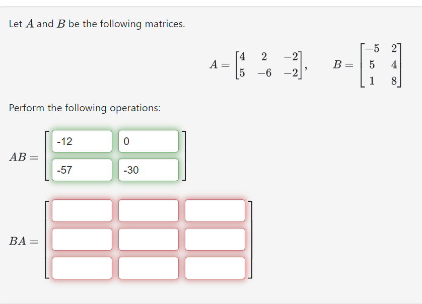 Solved Let A And B ﻿be The Following | Chegg.com