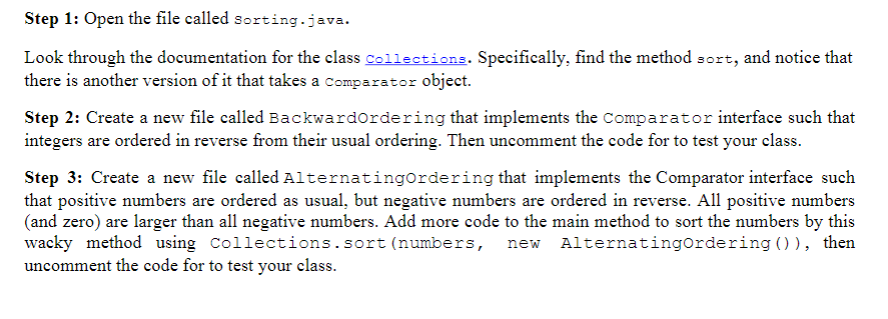 Solved This is java problem I am not sure what to do please | Chegg.com