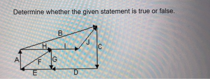 Solved Determine whether the given statement is true or | Chegg.com