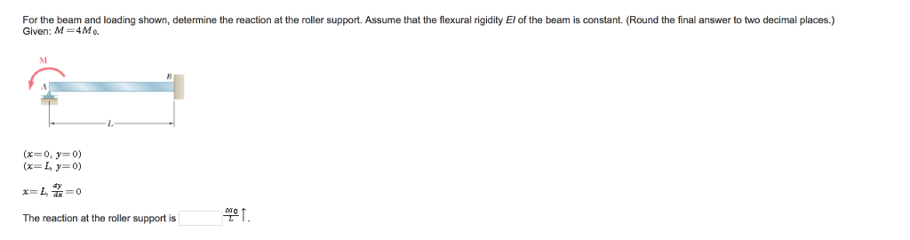 Solved For the beam and loading shown, determine the | Chegg.com