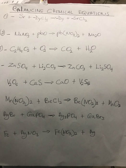 Solved Balancing Chemical Equations Chegg Solved Balancing Chemical Equations Chegg