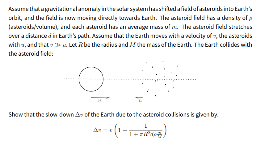 Solved Assume that a gravitational anomaly in the solar | Chegg.com