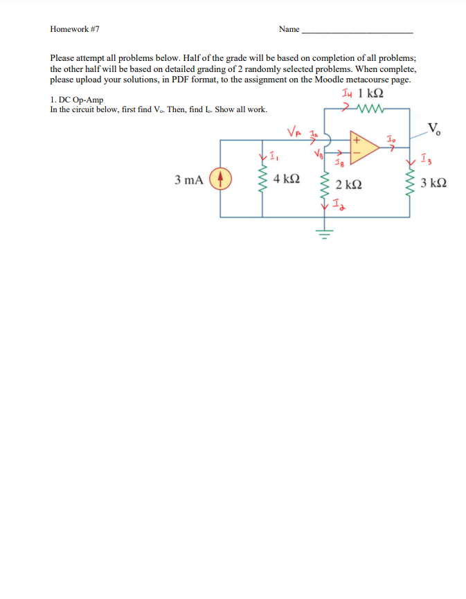 Solved Homework #7 Name Please Attempt All Problems Below. | Chegg.com