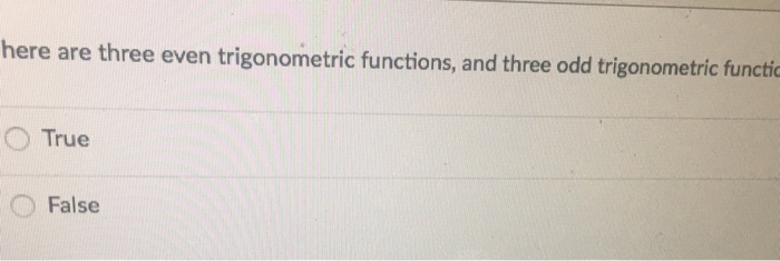 What Is An Odd Trigonometric Function