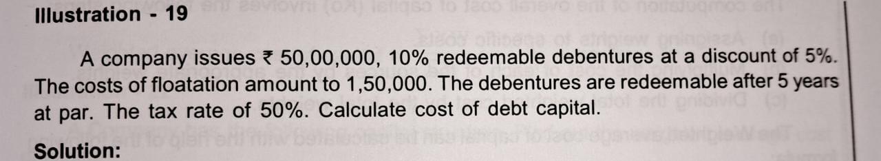 Solved A company issues ₹50,00,000,10% redeemable debentures | Chegg.com