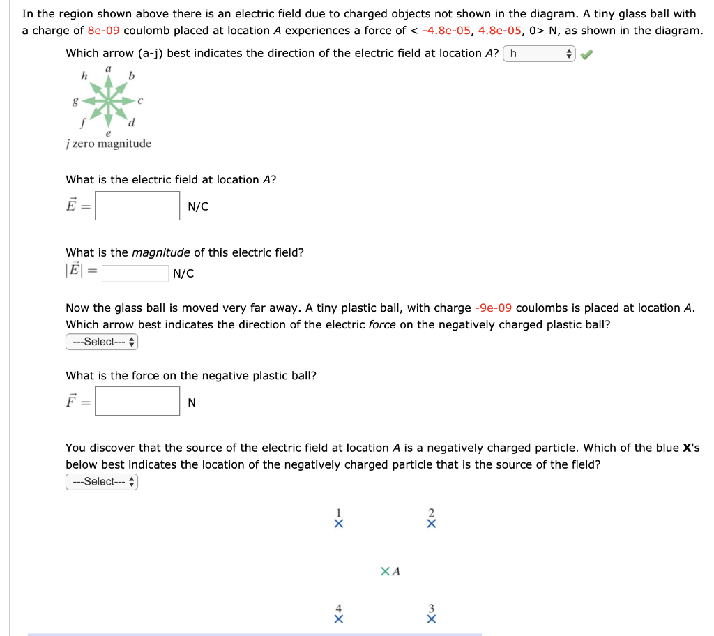 Solved In the region shown above there is an electric field | Chegg.com