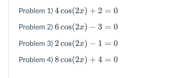 2cos 2 4x )- 6cos 2 2x )  1 0