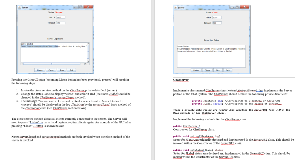 Solved Can someone help me with this java GUI, I provided my | Chegg.com