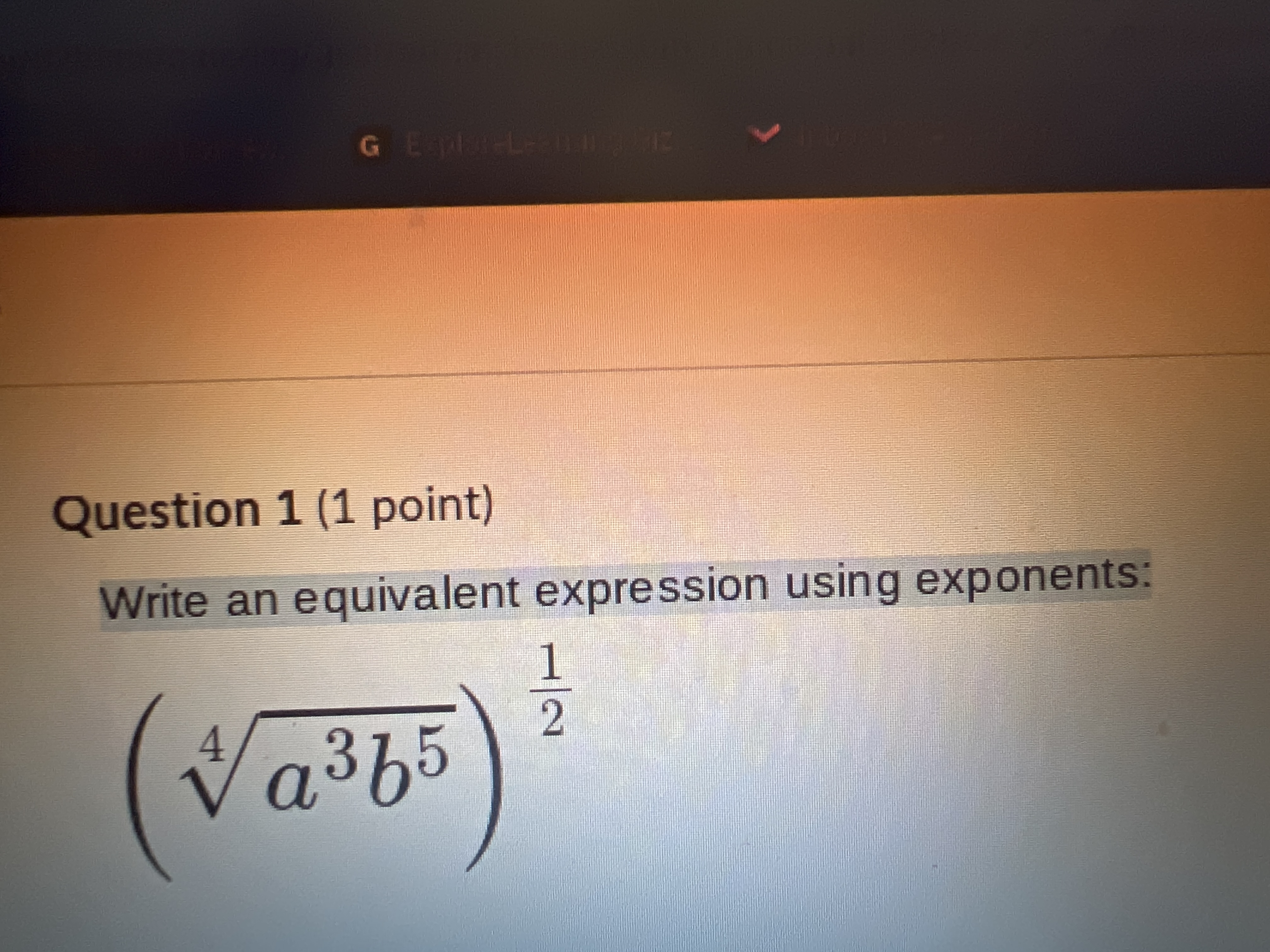 Solved Write an equivalent expression using | Chegg.com