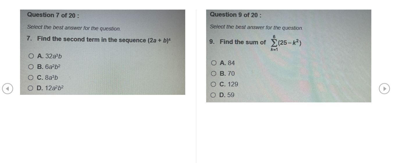 Solved Select The Best Answer For The Question. Select The | Chegg.com