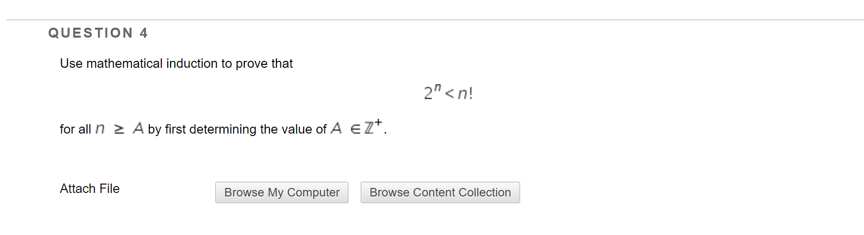 Solved QUESTION 4 Use Mathematical Induction To Prove That | Chegg.com