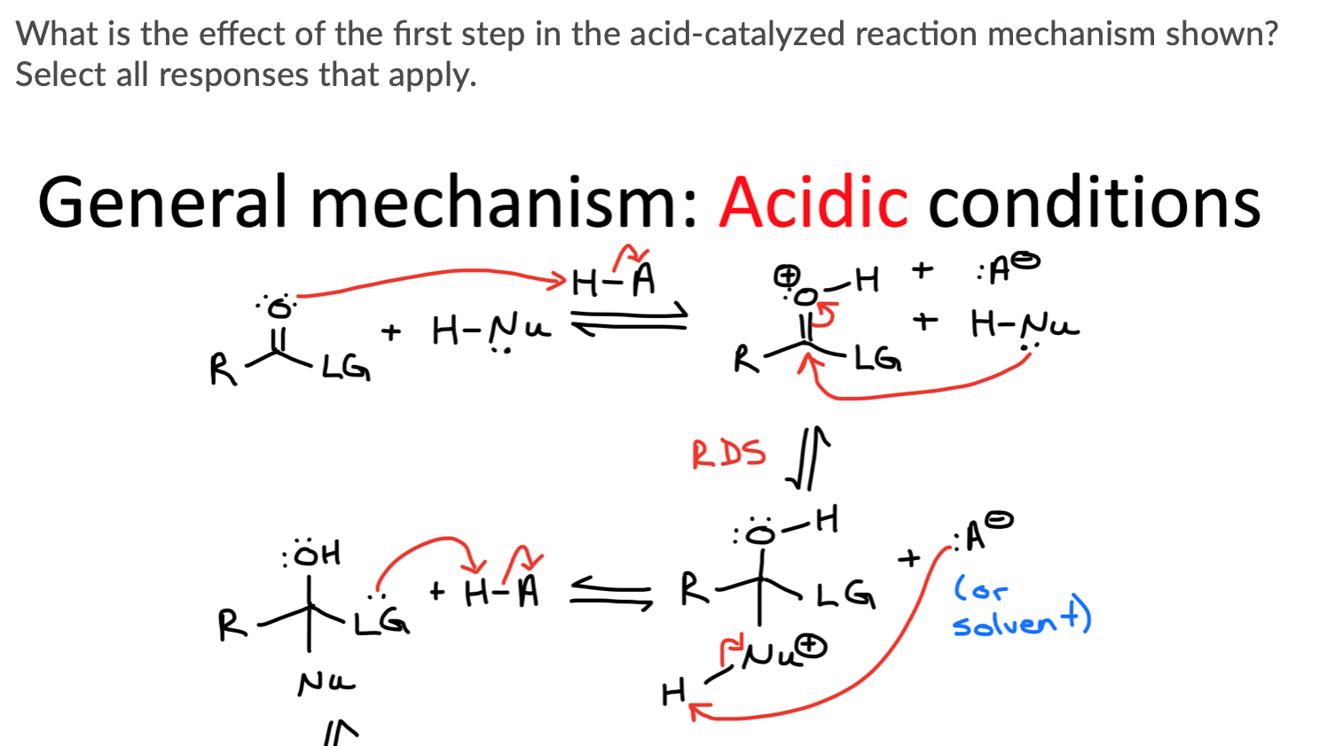 Solved What Is The Effect Of The First Step In The Acid C Chegg Com
