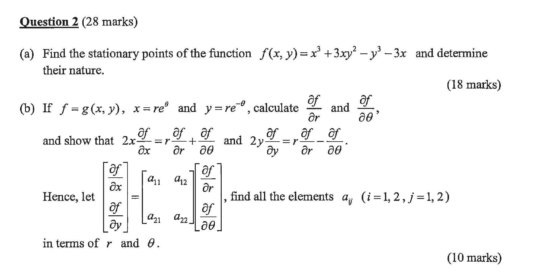 Solved Question 2 28 Marks And 2y A Find The Stat Chegg Com