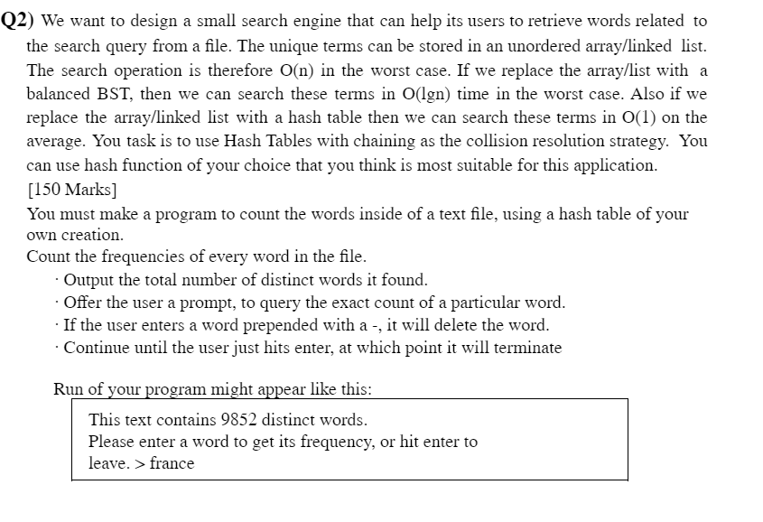 Solved PLEASE SOLVE IN C++ We want to design a small | Chegg.com