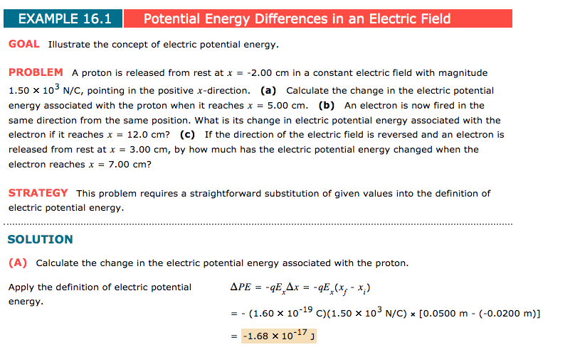 potential energy problem solving pdf