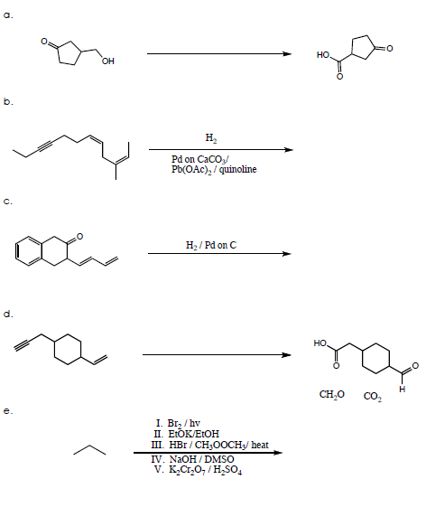 Solved Organic Chemistry II 1. For Each Of The Following | Chegg.com