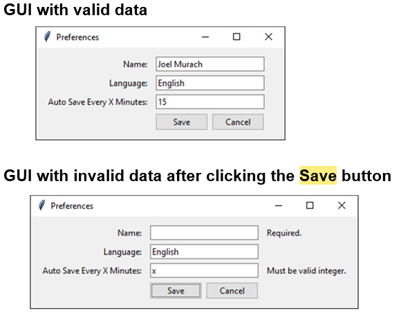 Solved Python Project Create a GUI program that stores | Chegg.com