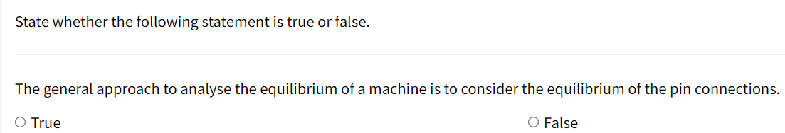 Solved State whether the following statement is true or | Chegg.com
