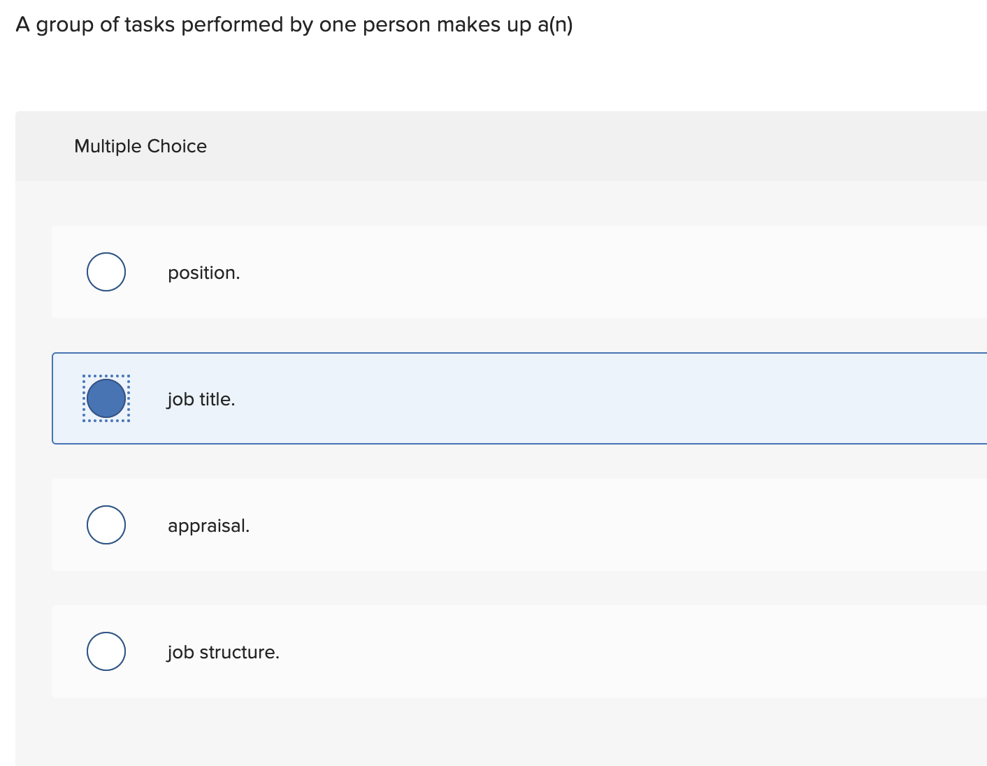 Solved A Group Of Tasks Performed By One Person Makes Up | Chegg.com