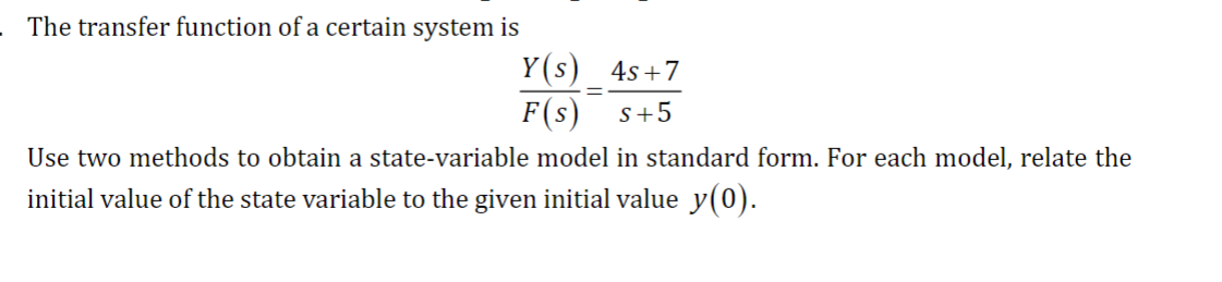 Solved The transfer function of a certain system is | Chegg.com