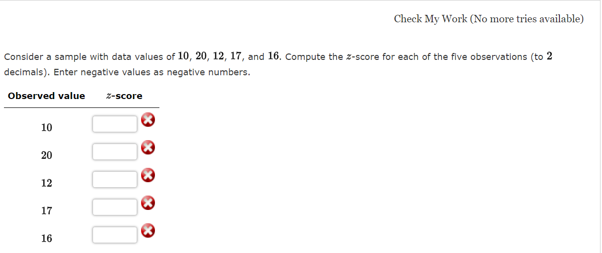 Solved Consider a sample with data values of 10,20,12,17, | Chegg.com