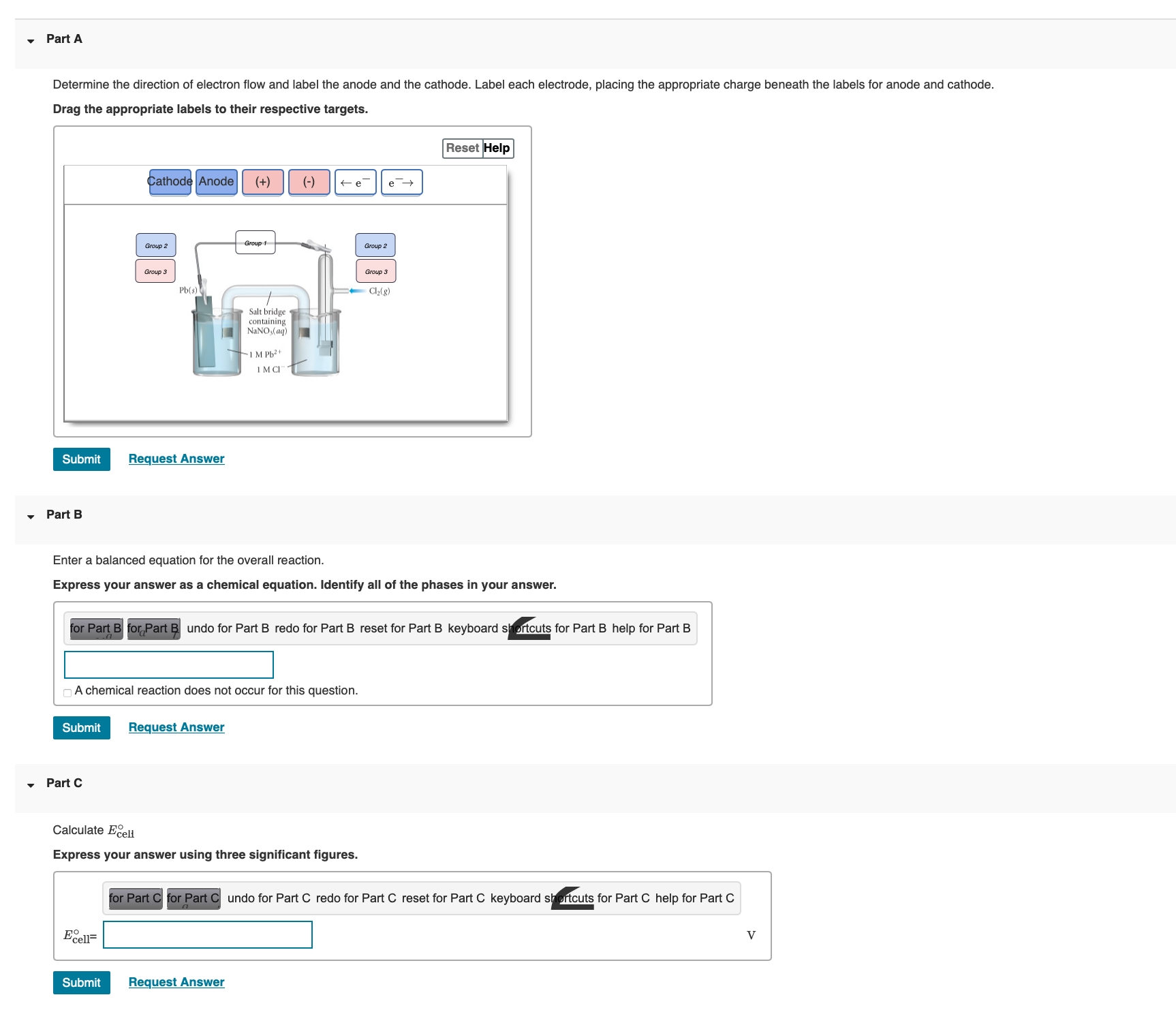 Solved Determine the direction of electron flow and label | Chegg.com