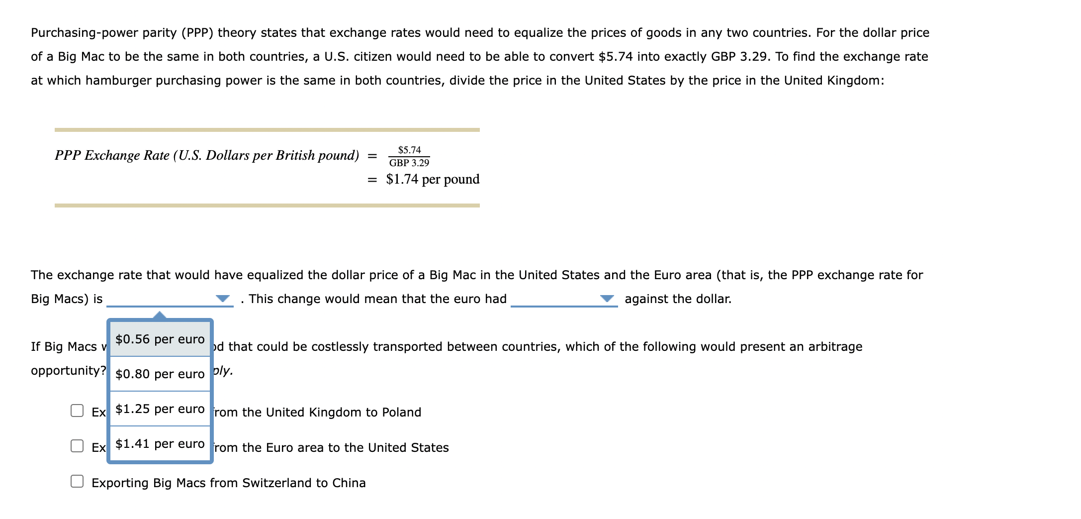 Solved Purchasing-power Parity (PPP) Theory States That | Chegg.com