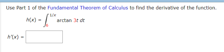 Solved Use Part 1 of the Fundamental Theorem of Calculus to | Chegg.com