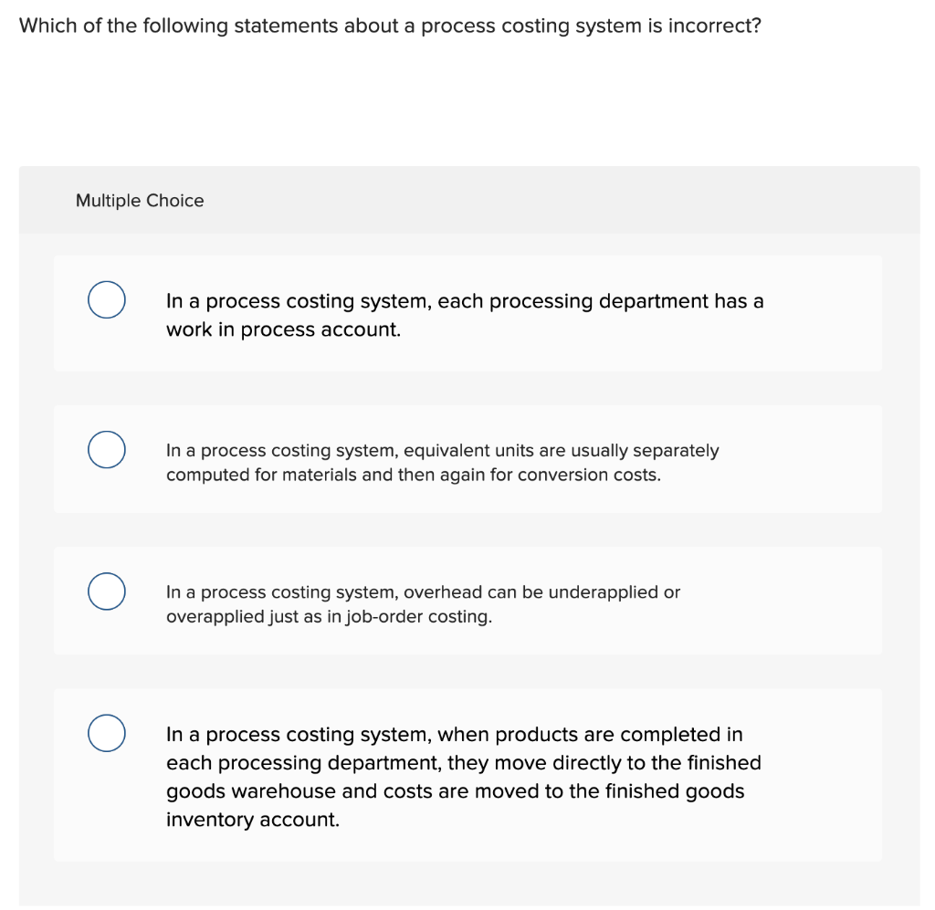 Solved Which of the following statements about a process