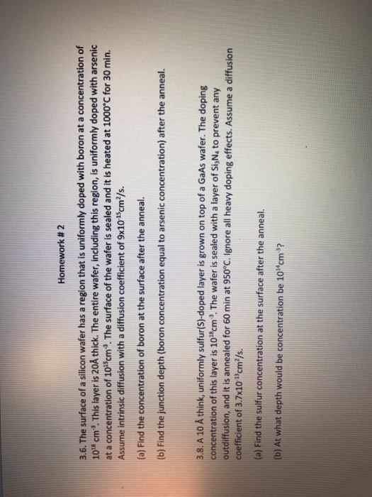 Solved The surface of a silicon wafer has a region that is | Chegg.com