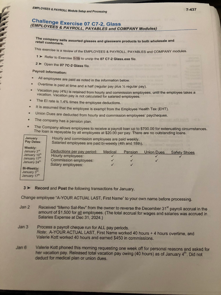 C How Do I Do The Challenge Exercise 07 C7 2 Glass Chegg Com