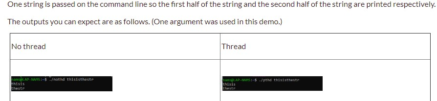 Solved One string is passed on the command line so the first | Chegg.com