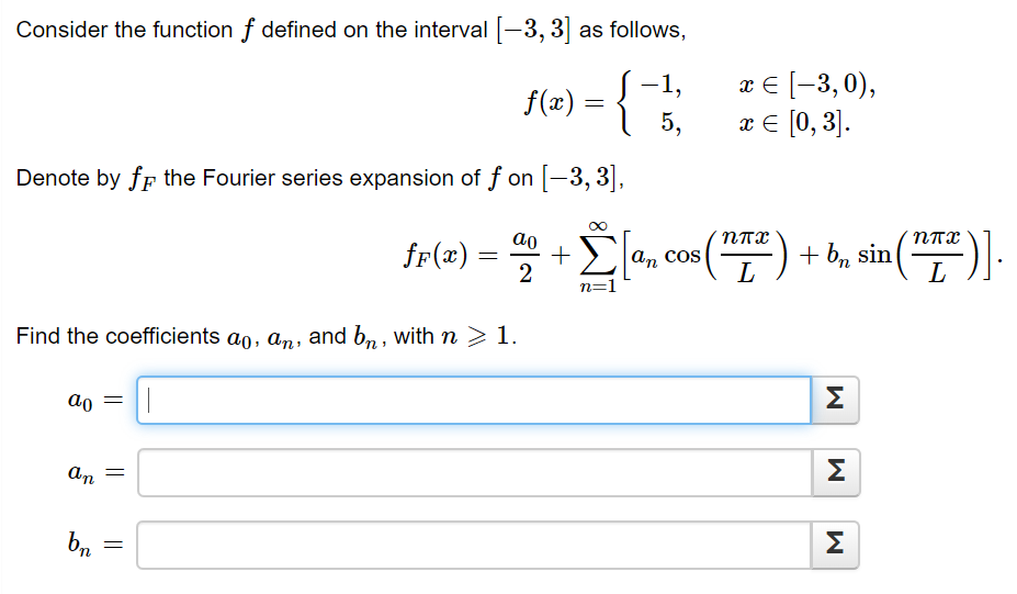 Solved Consider the function f defined on the interval | Chegg.com
