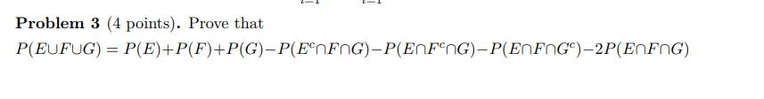 Solved Problem 3 (4 points). Prove that | Chegg.com
