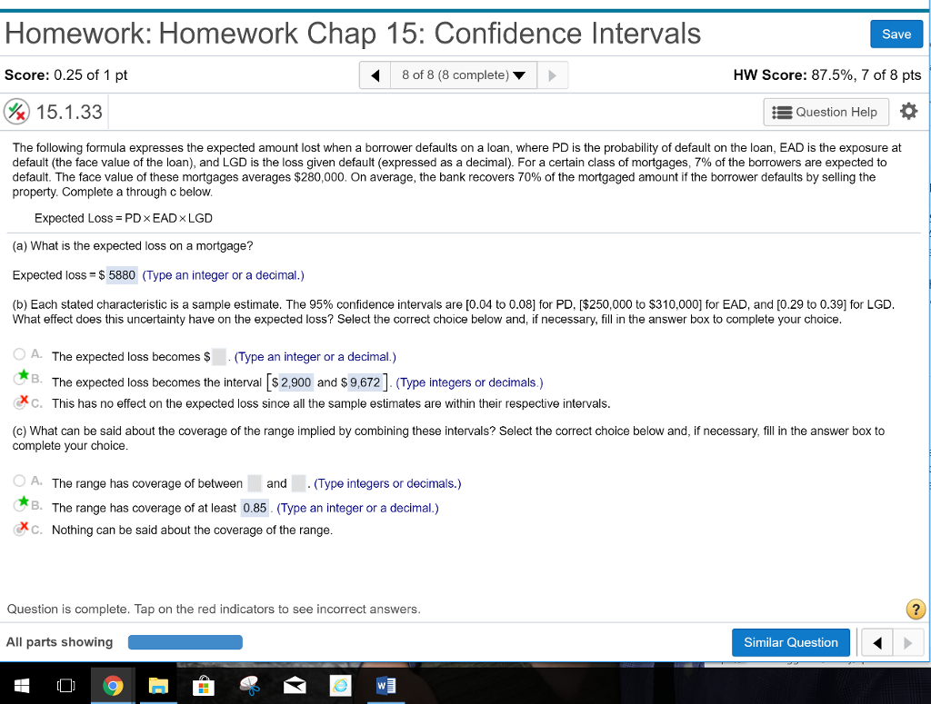Solved Homework: Homework Chap 15: Confidence Intervals Save | Chegg.com