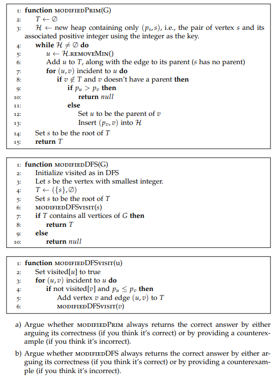 Solved We Are Given Two Algorithms For This Problem: | Chegg.com