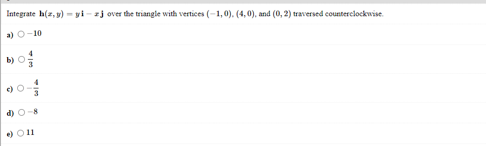 Solved Integrate H X Y Yi Rj Over The Triangle With