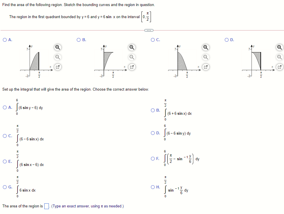 Solved Find the area of the following region. Sketch the | Chegg.com