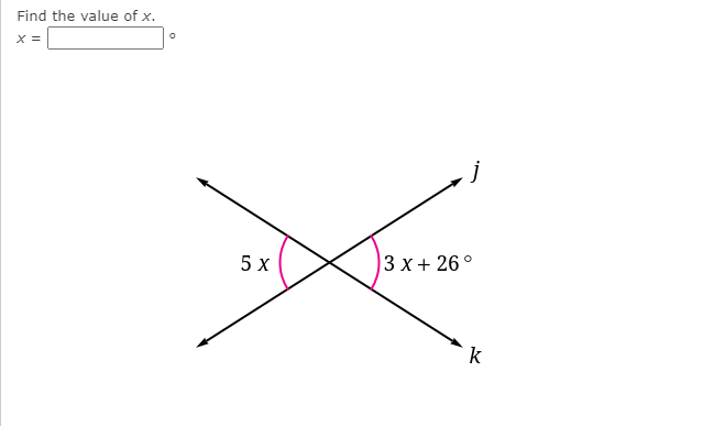 find the value of x 55 3 5