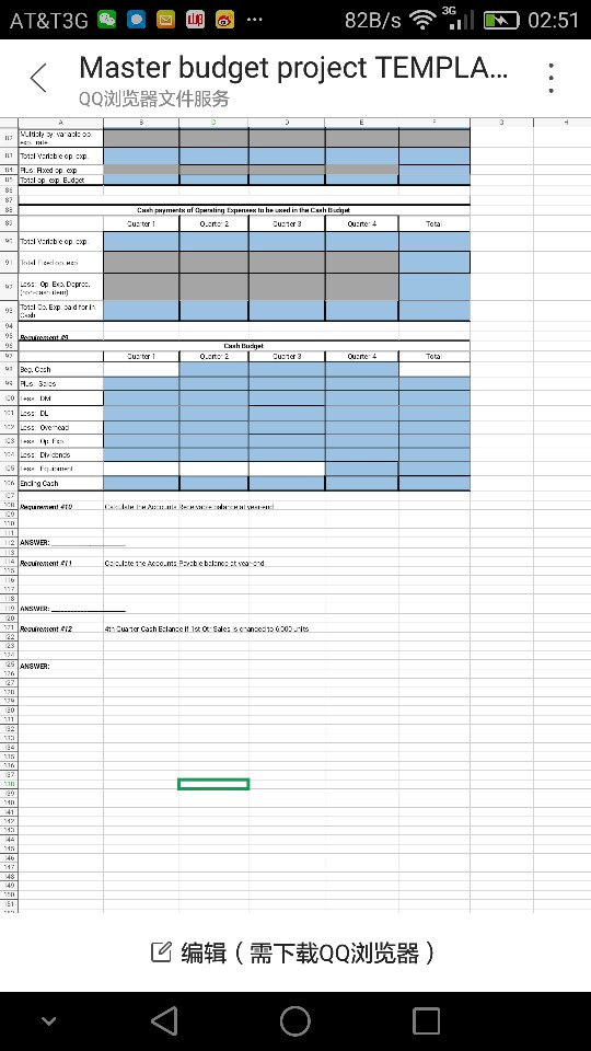 Solved Master Budget Project Okay Company is preparing to | Chegg.com