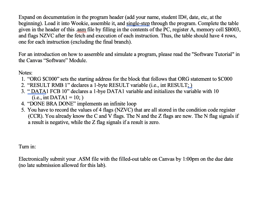 LAB Assignment #1 Due date: Monday, February 17, | Chegg.com