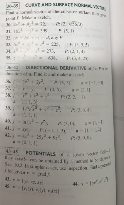 Solved Find a normal vector of the curve or surface at the | Chegg.com