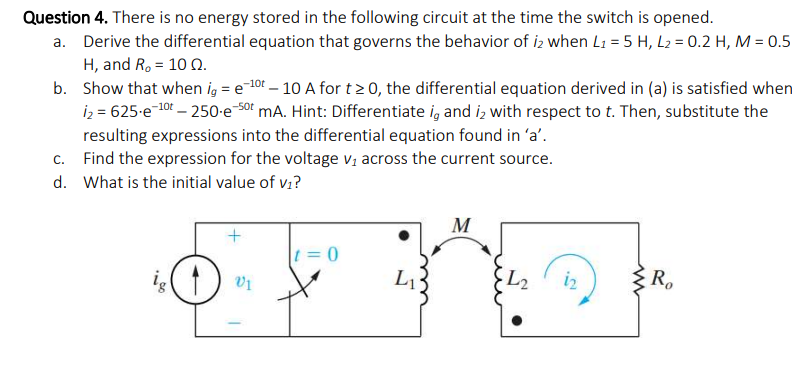 Solved Question 4. There is no energy stored in the | Chegg.com