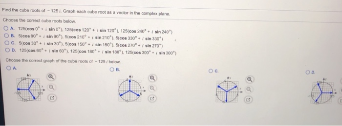 solved-find-the-cube-roots-of-125i-graph-each-cube-root-as-chegg