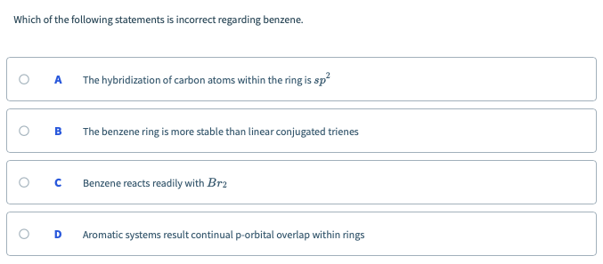 Solved Which of the following statements is incorrect | Chegg.com