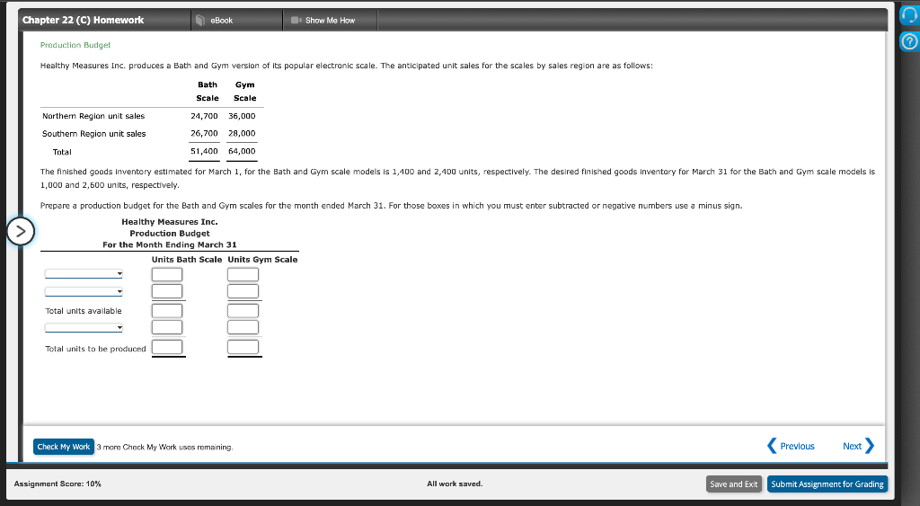 Solved Chapter 22 (C) Homework eBook Show Me How (0) ? | Chegg.com