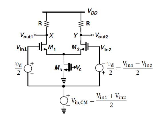 Solved this question is about MOSFET (Differential Pair with | Chegg.com