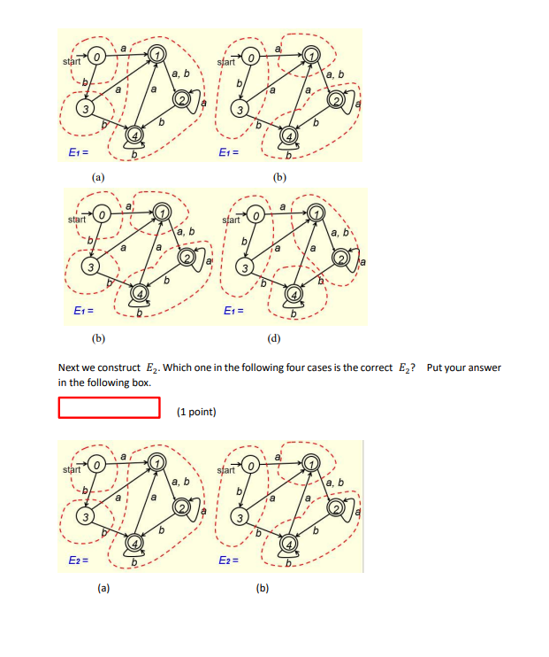 Solved 1. Given the following DFA, to find a minimum-state | Chegg.com