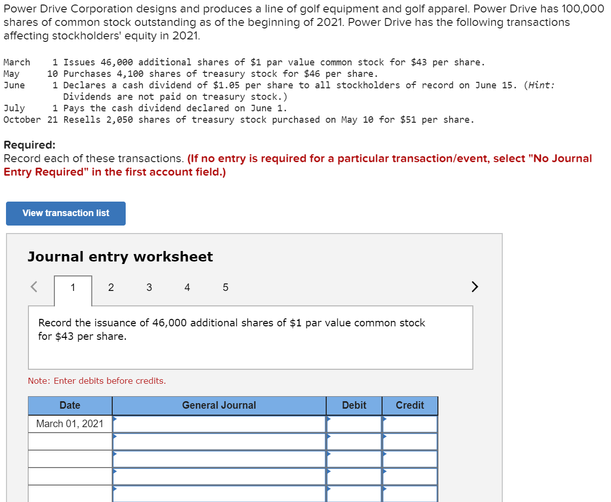 Solved 5 Required Entries 1 Record The Issuance Of 46 000 Chegg