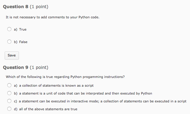 Solved Question 8 (1 point) It is not necessary to add | Chegg.com